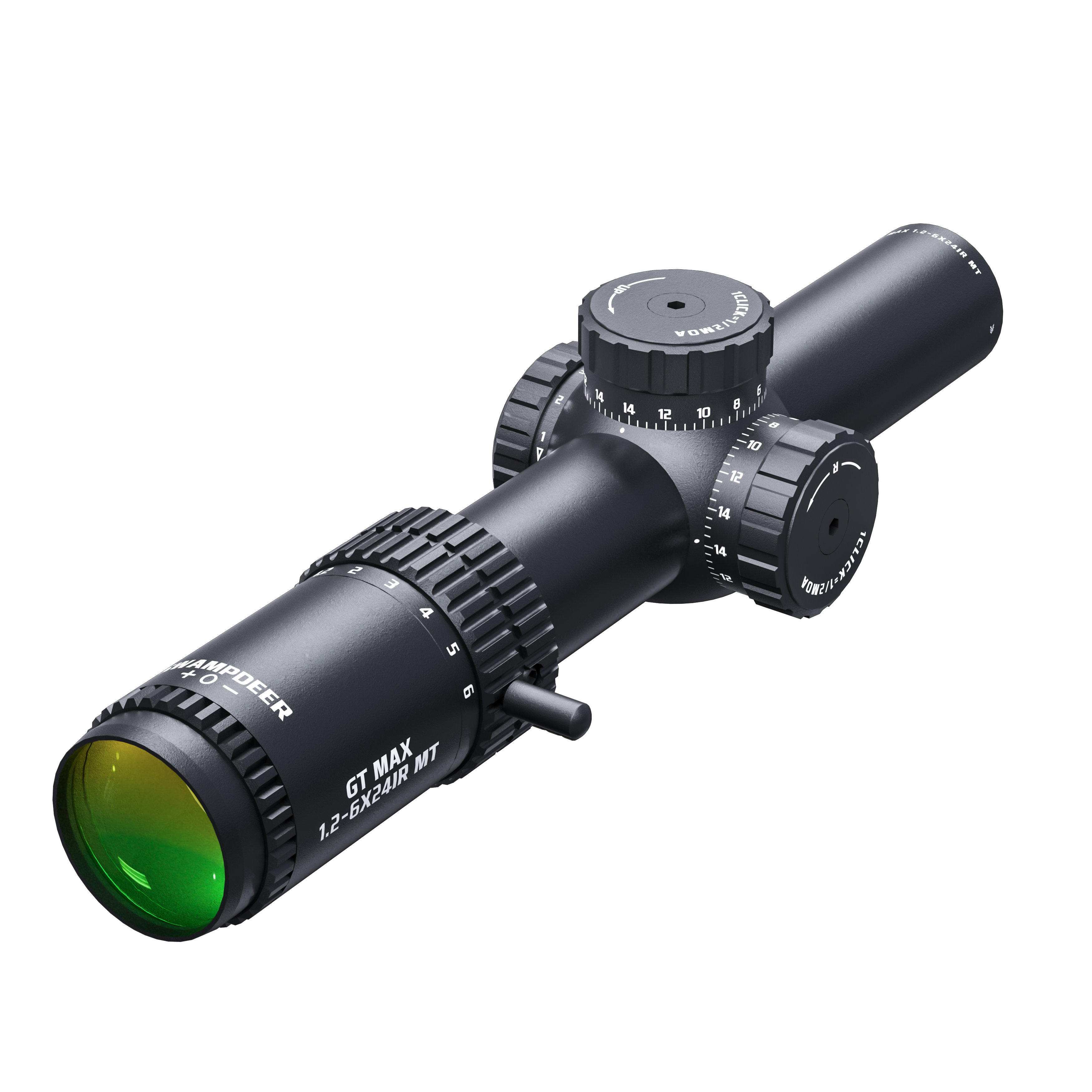 GT MAX 1.2-6IR MT Second Focal Plane Rifle Scope
