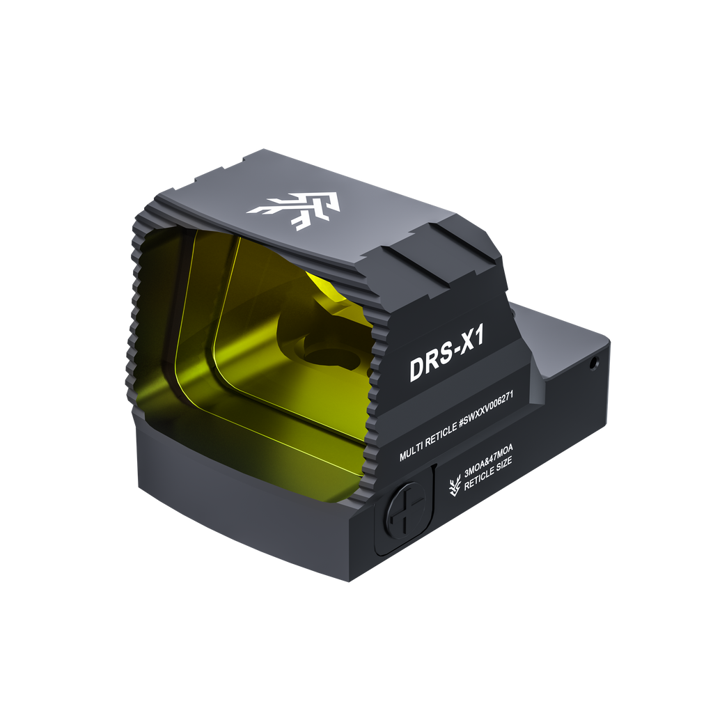 Optics.xin DRS-X1 drone with sleek black design and compact frame, featuring detailed components and advanced technology.