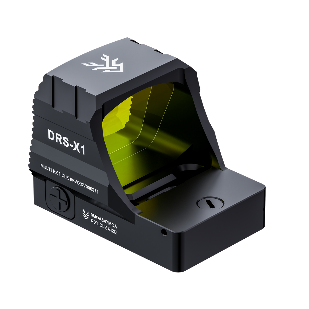 Optics.xin DRS-X1 drone remote controller with ergonomic design and multiple control buttons, shown in a close-up image.